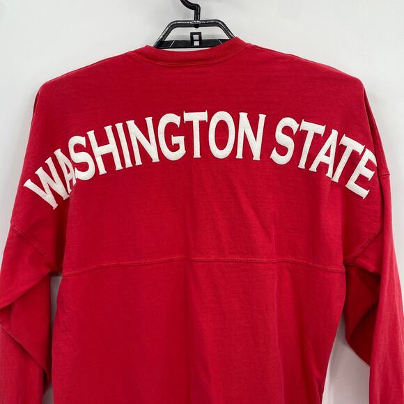 Spirit Jersey Red Washington State Cougars WSC Long Sleeve Mens Small - Picture 7 of 11